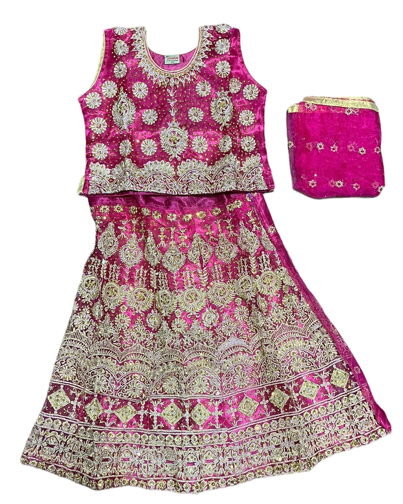 TRADITIONAL GIRLS LEHENGA CHOLI SET – ETHNIC WEAR FOR KIDS-011