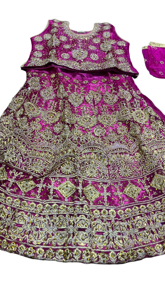 TRADITIONAL GIRLS LEHENGA CHOLI SET – ETHNIC WEAR FOR KIDS-011