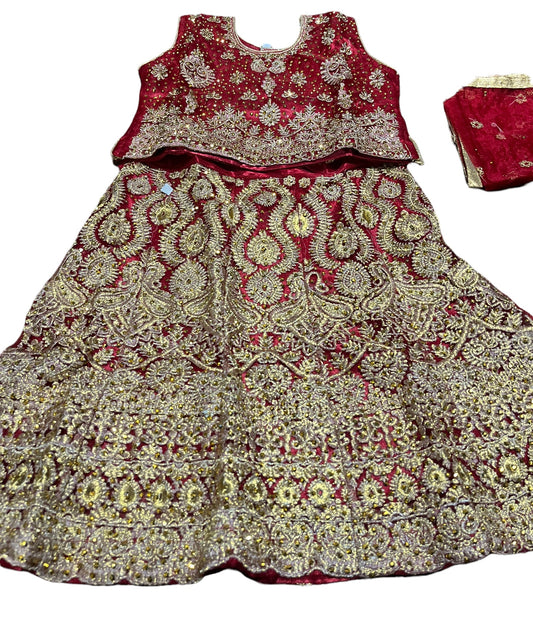 TRADITIONAL GIRLS LEHENGA CHOLI SET – ETHNIC WEAR FOR KIDS-09