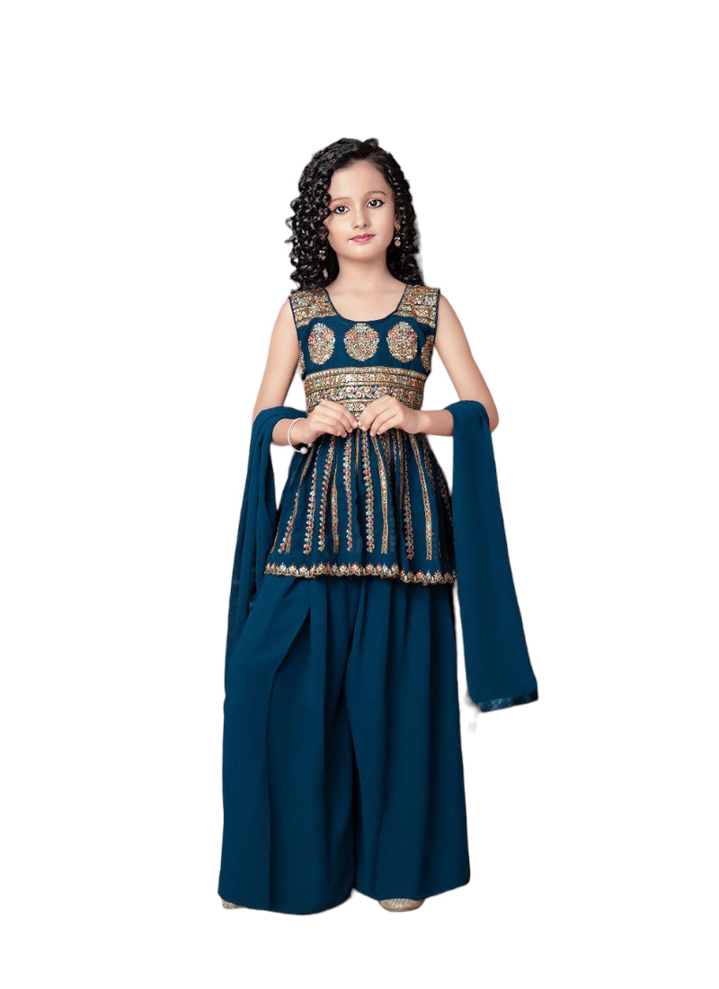TRADITIONAL SALWAR KAMEEZ SUIT FOR YOUNG GIRLS - ETHNIC WEAR - 01