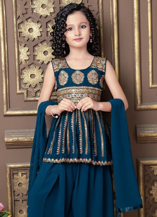 TRADITIONAL SALWAR KAMEEZ SUIT FOR YOUNG GIRLS - ETHNIC WEAR - 01