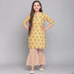 TRADITIONAL COTTON KURTI SET WITH PANT FOR GIRLS - ETHNIC WEAR FOR KIDS-01