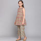 TRADITIONAL COTTON KURTI SET WITH PANT FOR GIRLS - ETHNIC WEAR FOR KIDS-03