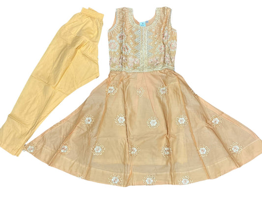 TRADITIONAL COTTON SALWAR KAMEEZ SUIT FOR GIRLS - ETHNIC WEAR FOR KIDS - 01