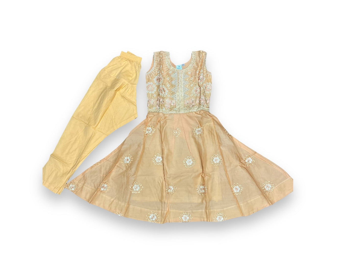 TRADITIONAL COTTON SALWAR KAMEEZ SUIT FOR GIRLS - ETHNIC WEAR FOR KIDS - 01