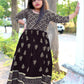 TRADITIONAL FOIL PRINTED GOWN SUIT FOR YOUNG GIRLS - ETHNIC WEAR -  B
