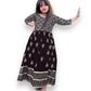 TRADITIONAL FOIL PRINTED GOWN SUIT FOR YOUNG GIRLS - ETHNIC WEAR -  B