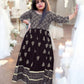 TRADITIONAL FOIL PRINTED GOWN SUIT FOR YOUNG GIRLS - ETHNIC WEAR -  B
