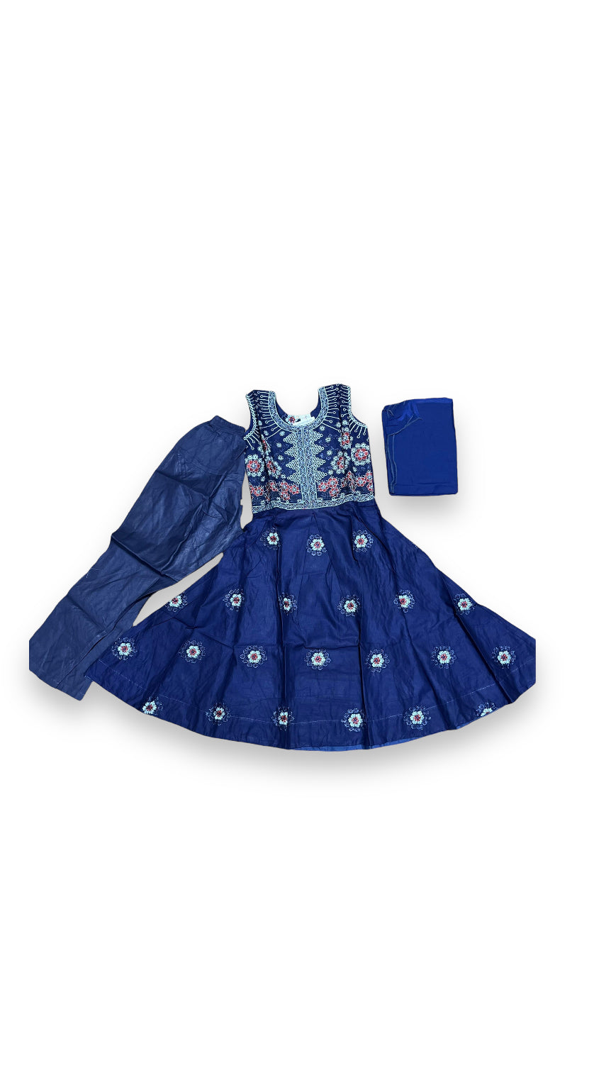 TRADITIONAL COTTON SALWAR KAMEEZ SUIT FOR GIRLS - ETHNIC WEAR FOR KIDS - 02