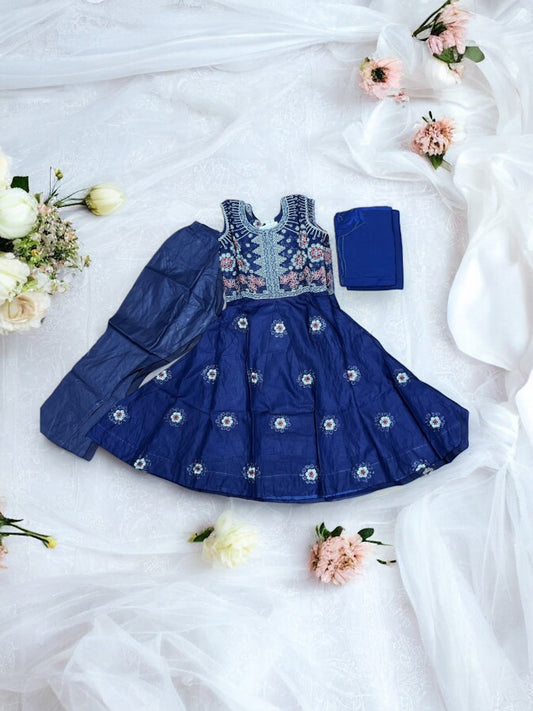 TRADITIONAL COTTON SALWAR KAMEEZ SUIT FOR GIRLS - ETHNIC WEAR FOR KIDS - 02