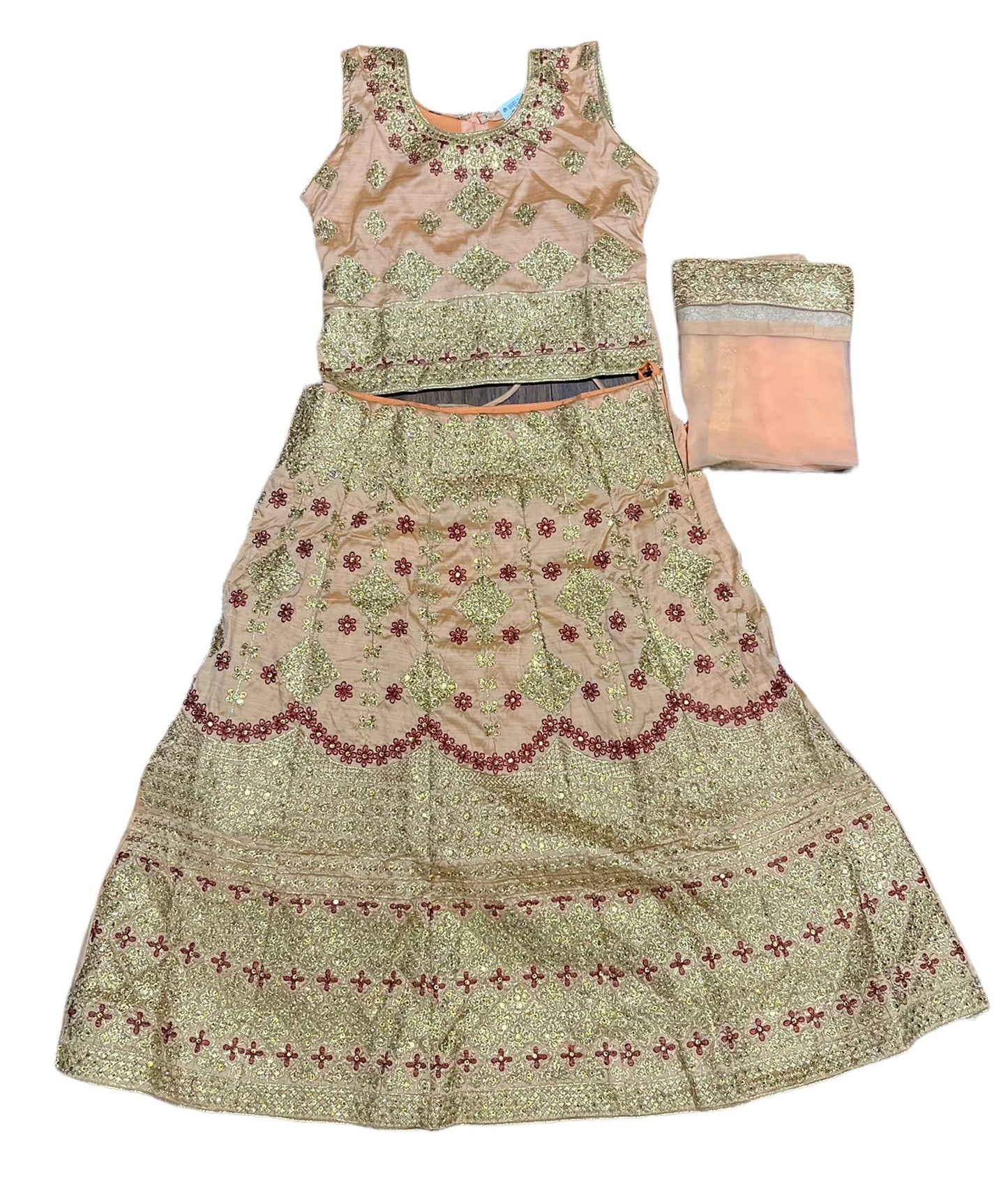 TRADITIONAL GIRLS LEHENGA CHOLI SET – ETHNIC WEAR FOR KIDS-018
