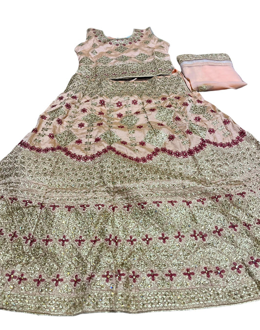 TRADITIONAL GIRLS LEHENGA CHOLI SET – ETHNIC WEAR FOR KIDS-018