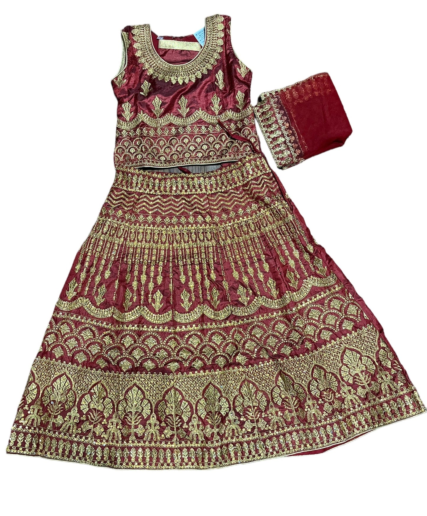 TRADITIONAL GIRLS LEHENGA CHOLI SET – ETHNIC WEAR FOR KIDS-019