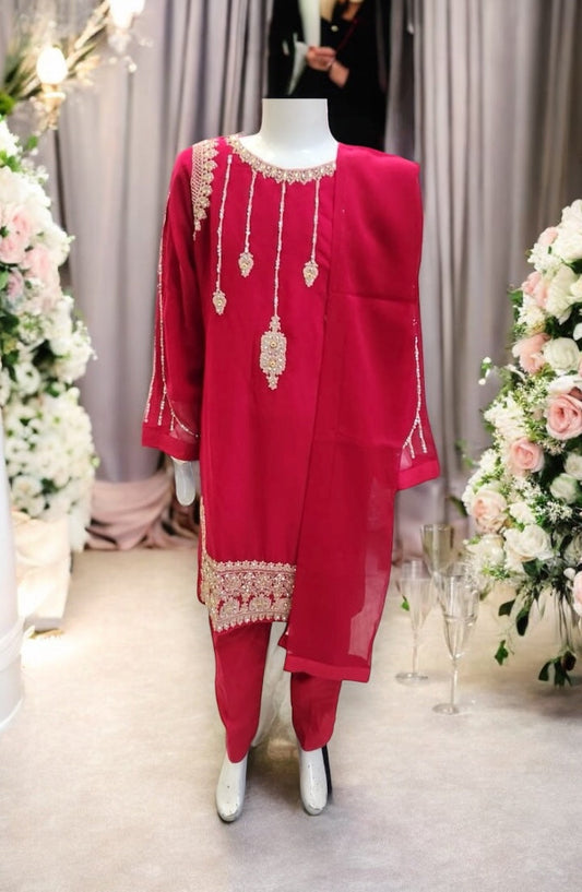 TRADITIONAL DESIGNER SALWAR KAMEEZ FOR LITTLE GIRLS -02- ETHNIC WEAR