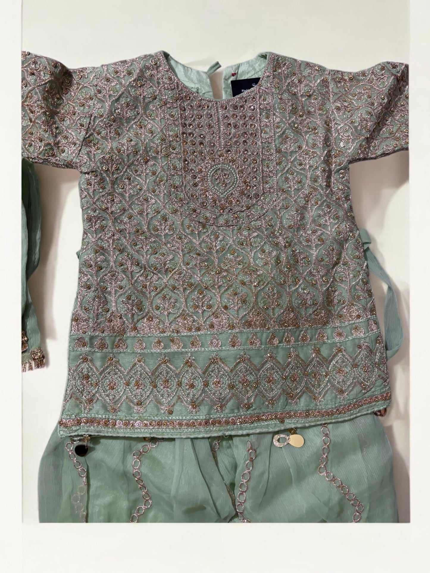 TRADITIONAL DESIGNER SALWAR KAMEEZ FOR LITTLE GIRLS - ELEGANT & STYLISH ETHNIC WEAR- 201