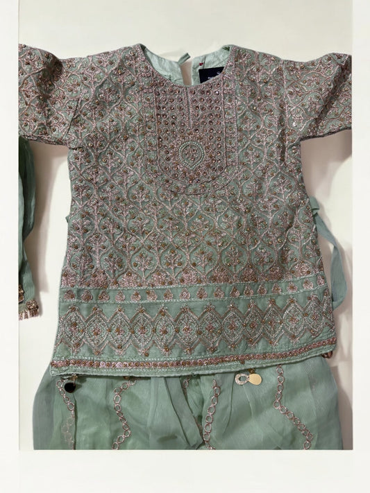 TRADITIONAL DESIGNER SALWAR KAMEEZ FOR LITTLE GIRLS - ELEGANT & STYLISH ETHNIC WEAR- 201