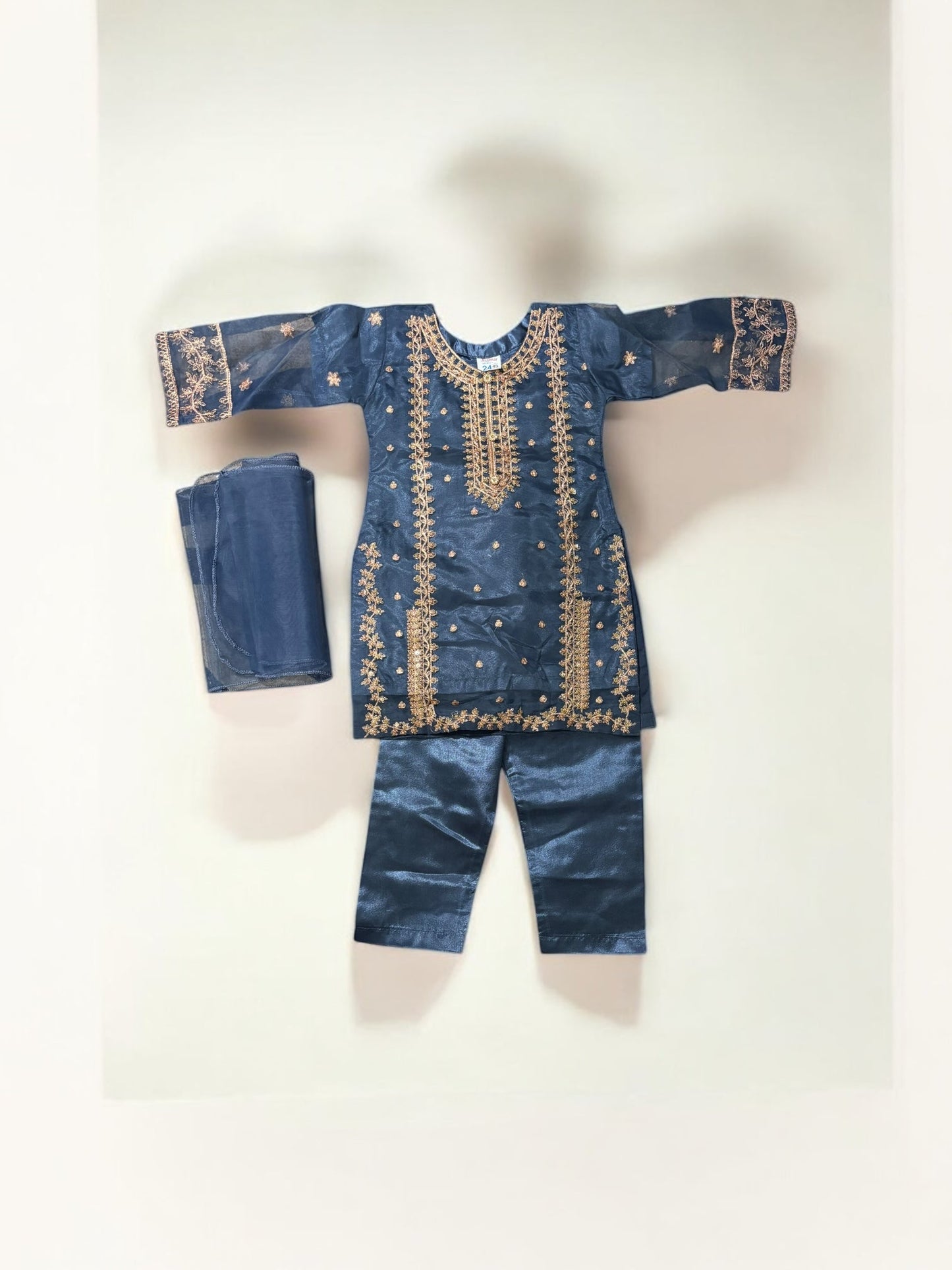 TRADITIONAL DESIGNER SALWAR KAMEEZ FOR LITTLE GIRLS - ELEGANT & STYLISH ETHNIC WEAR- 202