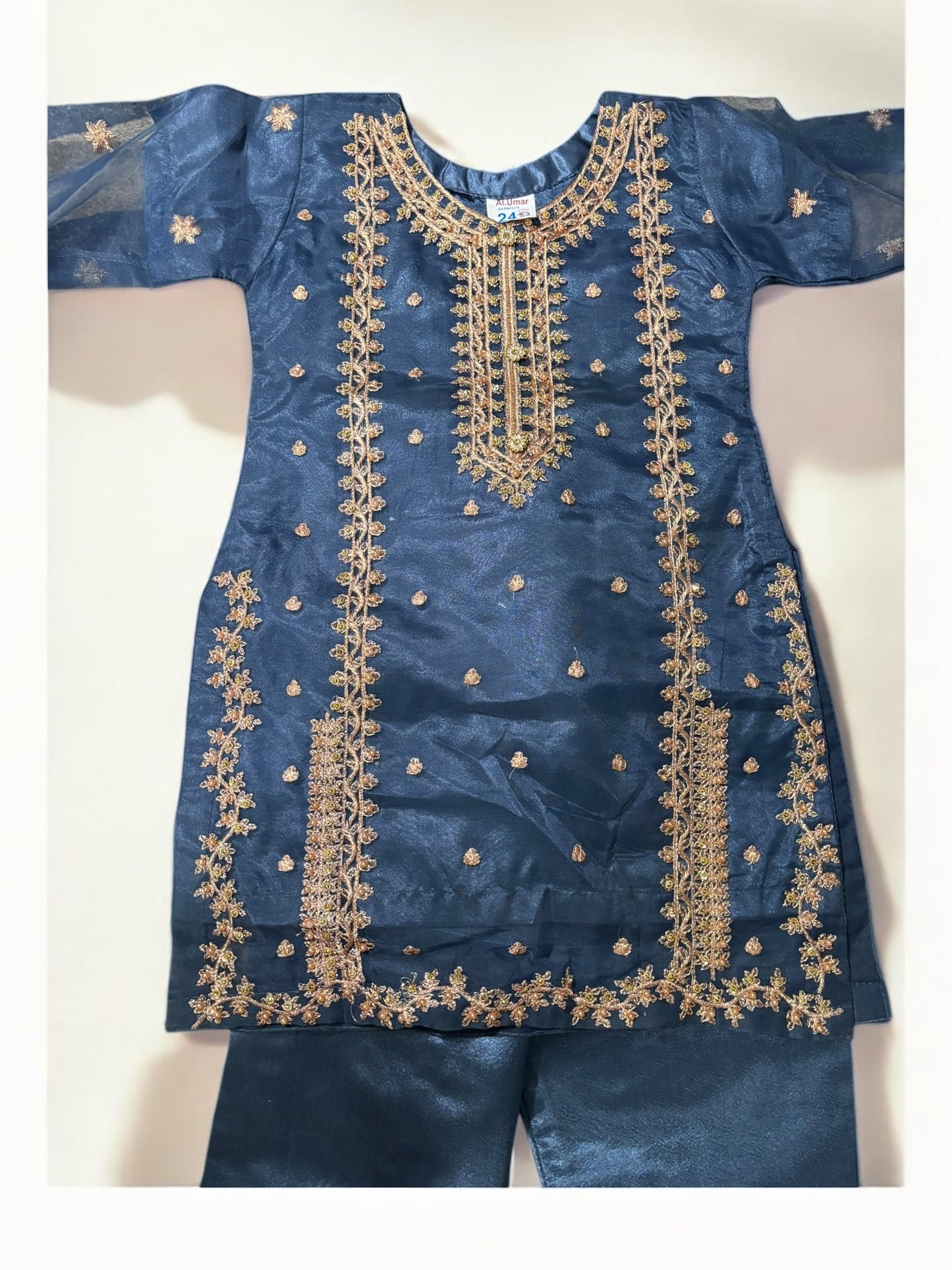 TRADITIONAL DESIGNER SALWAR KAMEEZ FOR LITTLE GIRLS - ELEGANT & STYLISH ETHNIC WEAR- 202