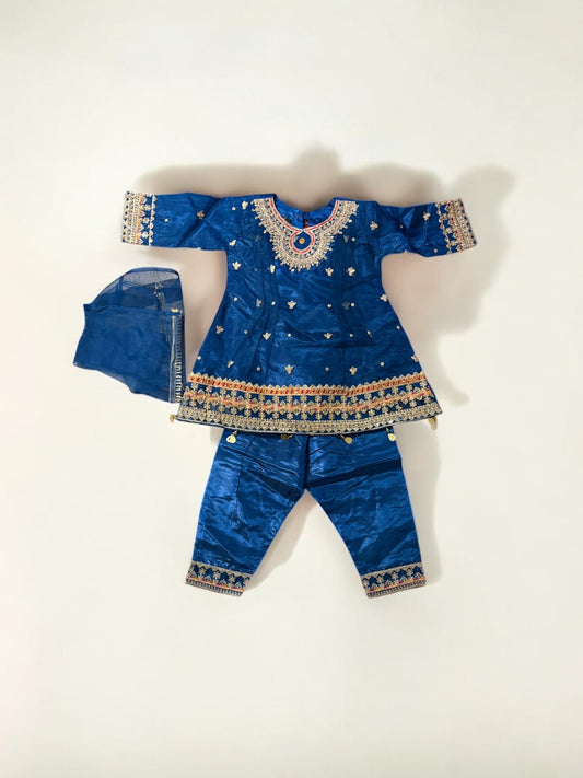 TRADITIONAL DESIGNER SALWAR KAMEEZ FOR LITTLE GIRLS - ELEGANT & STYLISH ETHNIC WEAR- 203