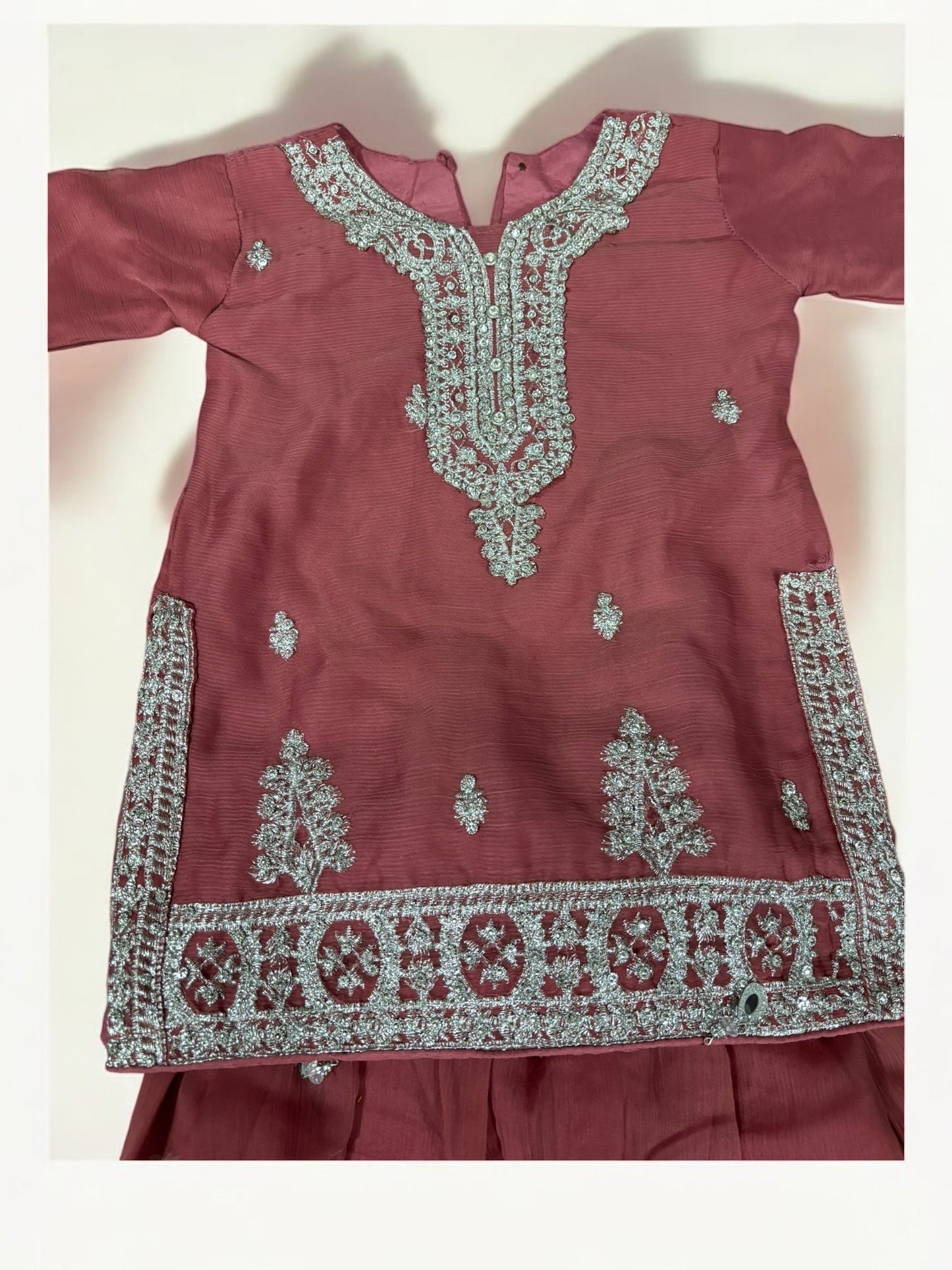 TRADITIONAL DESIGNER SALWAR KAMEEZ FOR LITTLE GIRLS - ELEGANT & STYLISH ETHNIC WEAR- 204