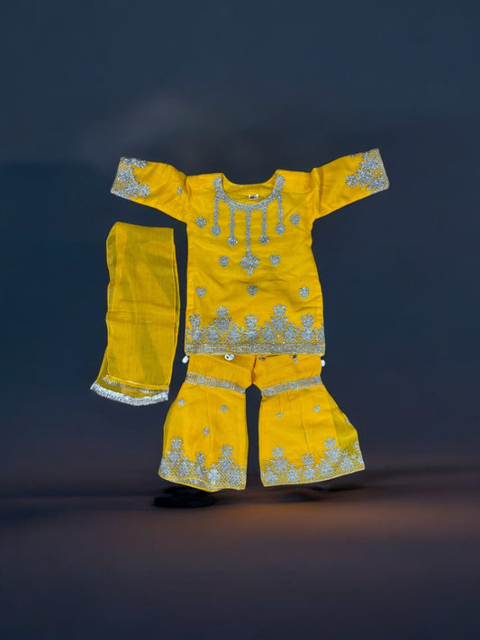 TRADITIONAL DESIGNER SALWAR KAMEEZ FOR LITTLE GIRLS - ELEGANT & STYLISH ETHNIC WEAR- 205