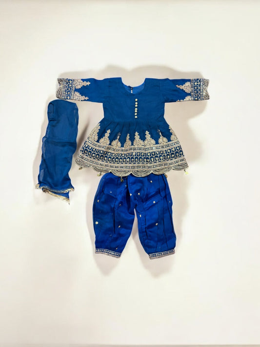 TRADITIONAL DESIGNER SALWAR KAMEEZ FOR LITTLE GIRLS - ELEGANT & STYLISH ETHNIC WEAR- 207