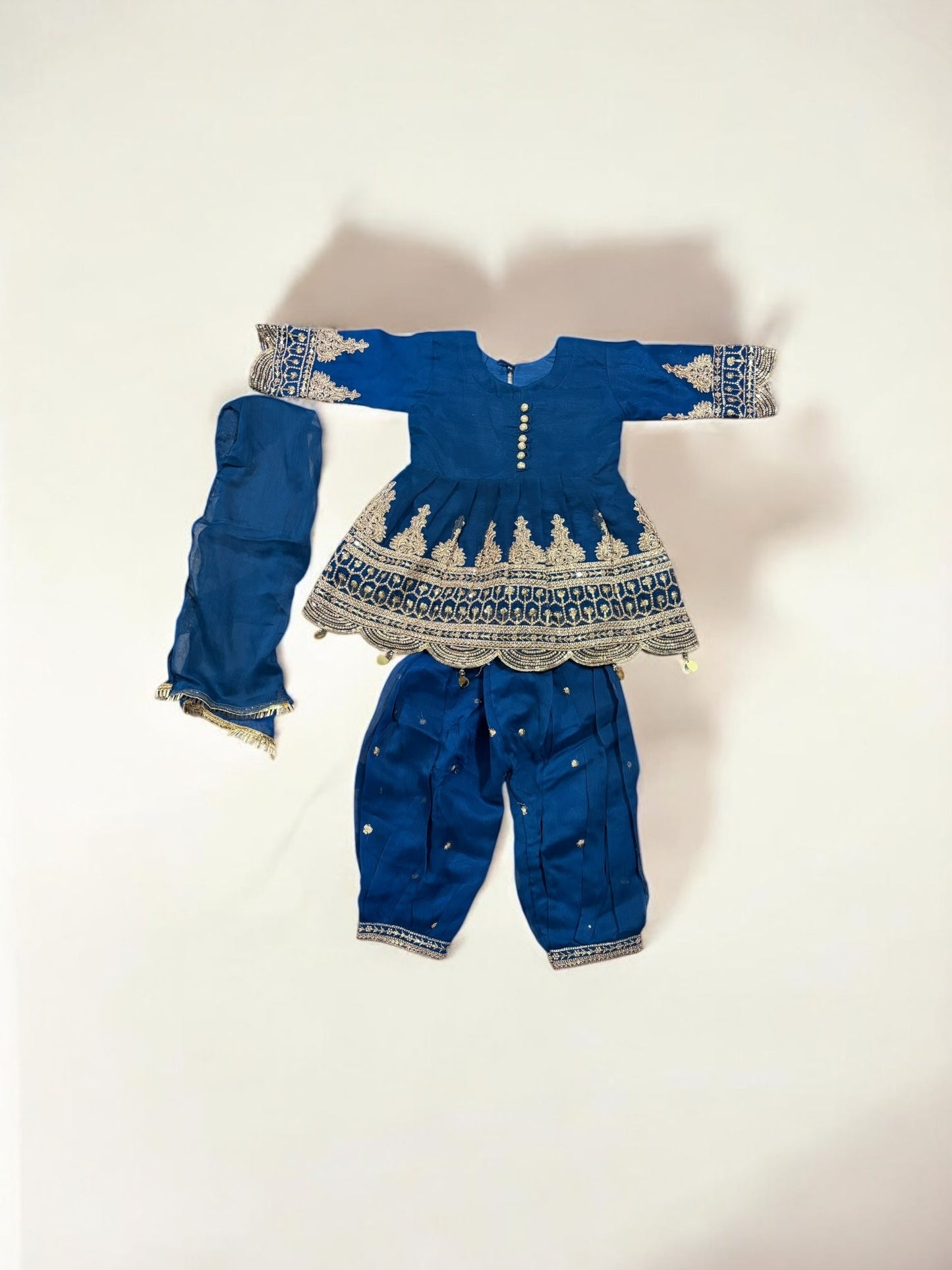 TRADITIONAL DESIGNER SALWAR KAMEEZ FOR LITTLE GIRLS - ELEGANT & STYLISH ETHNIC WEAR- 207