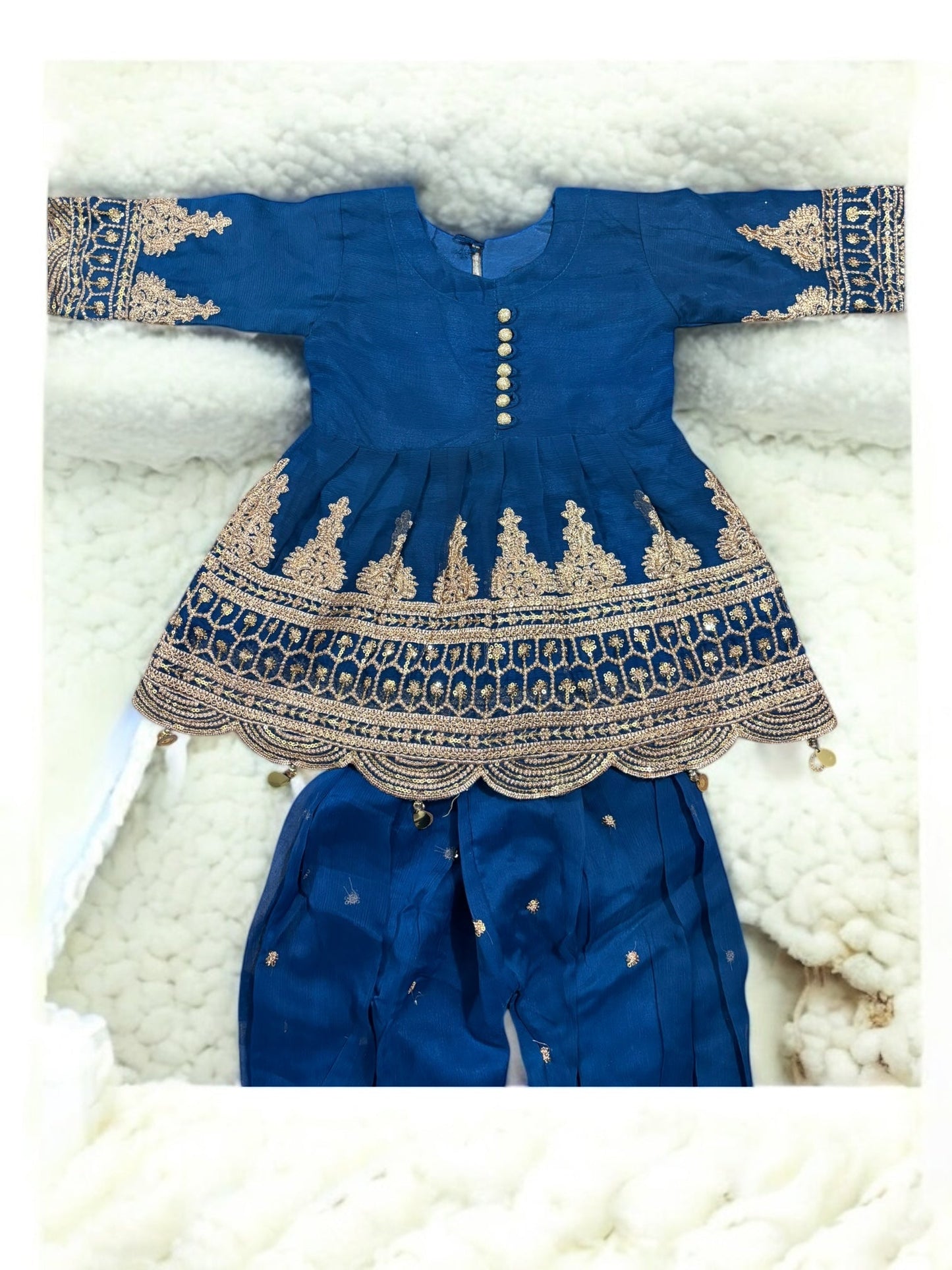 TRADITIONAL DESIGNER SALWAR KAMEEZ FOR LITTLE GIRLS - ELEGANT & STYLISH ETHNIC WEAR- 207
