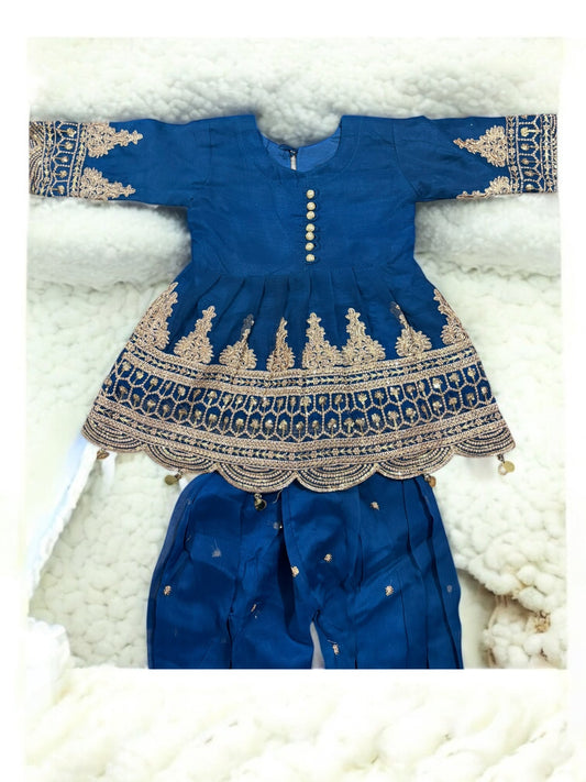 TRADITIONAL DESIGNER SALWAR KAMEEZ FOR LITTLE GIRLS - ELEGANT & STYLISH ETHNIC WEAR- 207