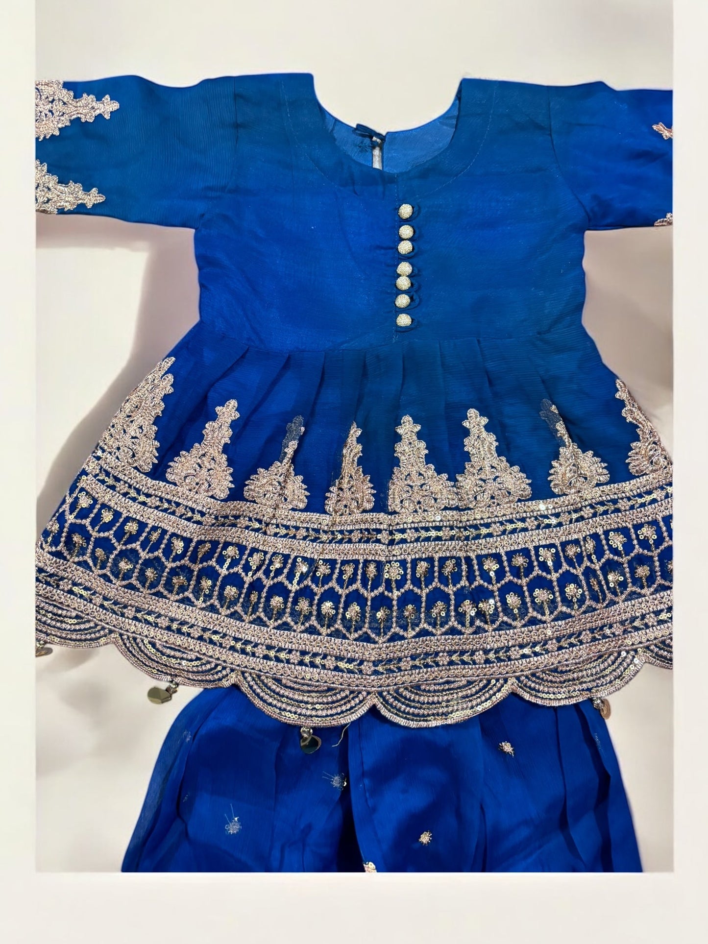 TRADITIONAL DESIGNER SALWAR KAMEEZ FOR LITTLE GIRLS - ELEGANT & STYLISH ETHNIC WEAR- 207