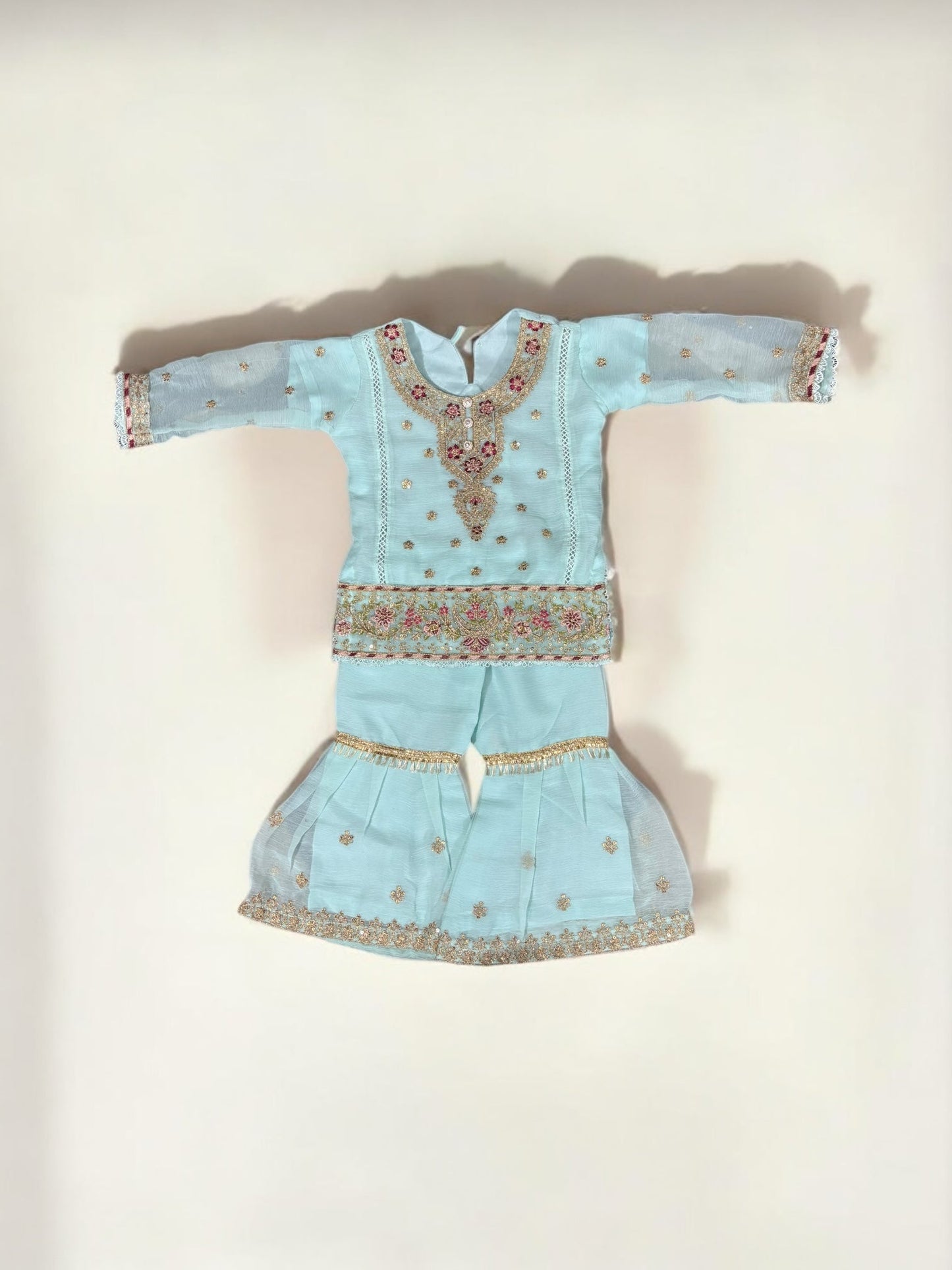 TRADITIONAL DESIGNER SALWAR KAMEEZ FOR LITTLE GIRLS - ELEGANT & STYLISH ETHNIC WEAR- 209