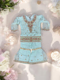 TRADITIONAL DESIGNER SALWAR KAMEEZ FOR LITTLE GIRLS - ELEGANT & STYLISH ETHNIC WEAR- 209