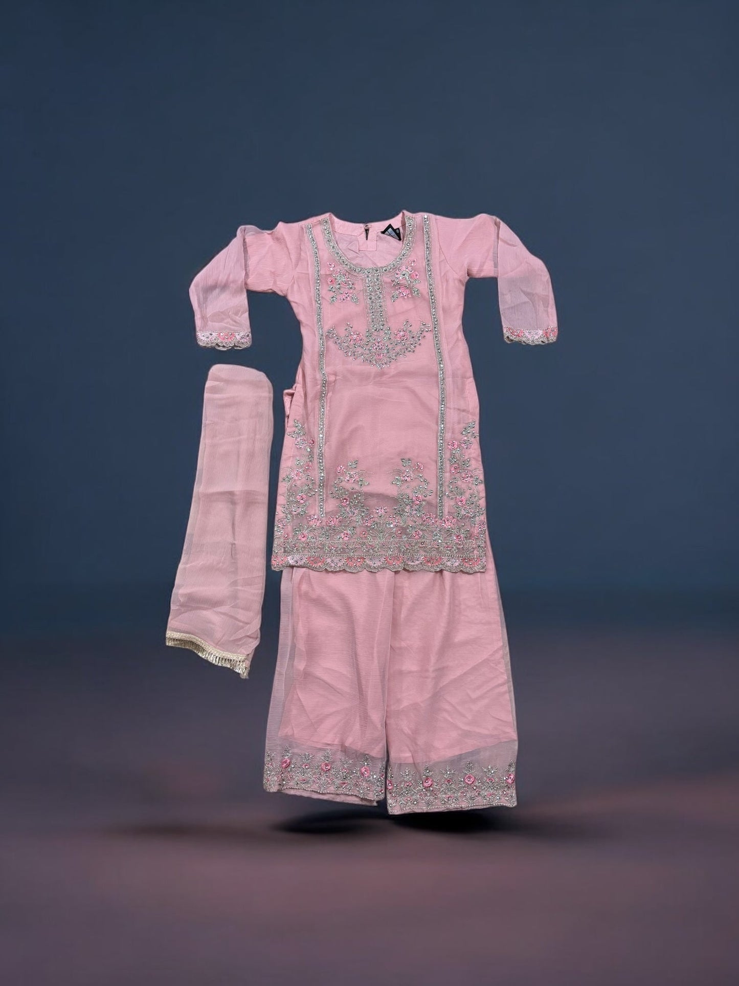 TRADITIONAL DESIGNER SALWAR KAMEEZ FOR LITTLE GIRLS - ELEGANT & STYLISH ETHNIC WEAR- 210