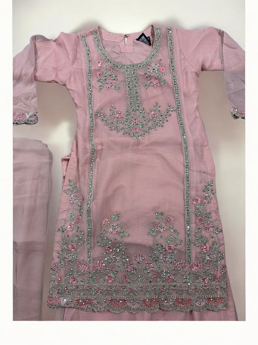 TRADITIONAL DESIGNER SALWAR KAMEEZ FOR LITTLE GIRLS - ELEGANT & STYLISH ETHNIC WEAR- 210