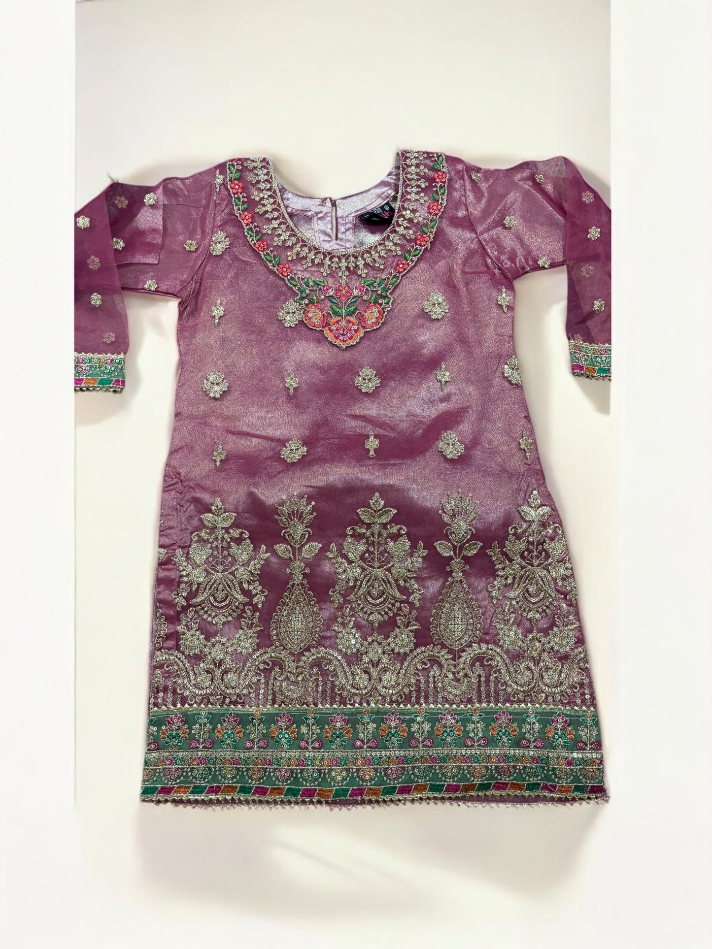 TRADITIONAL DESIGNER SALWAR KAMEEZ FOR LITTLE GIRLS - ELEGANT & STYLISH ETHNIC WEAR- 211