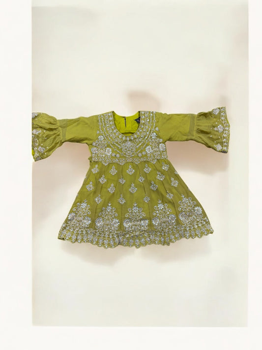 TRADITIONAL DESIGNER SALWAR KAMEEZ FOR LITTLE GIRLS - ELEGANT & STYLISH ETHNIC WEAR- 213