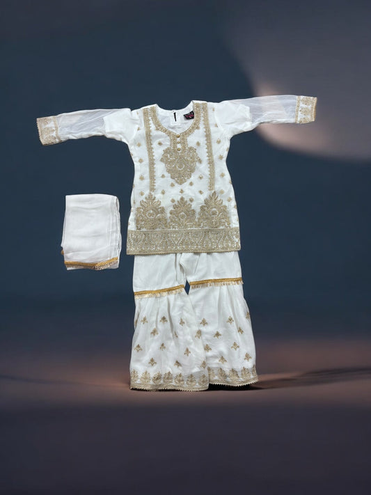 TRADITIONAL DESIGNER SALWAR KAMEEZ FOR LITTLE GIRLS - ELEGANT & STYLISH ETHNIC WEAR- 215