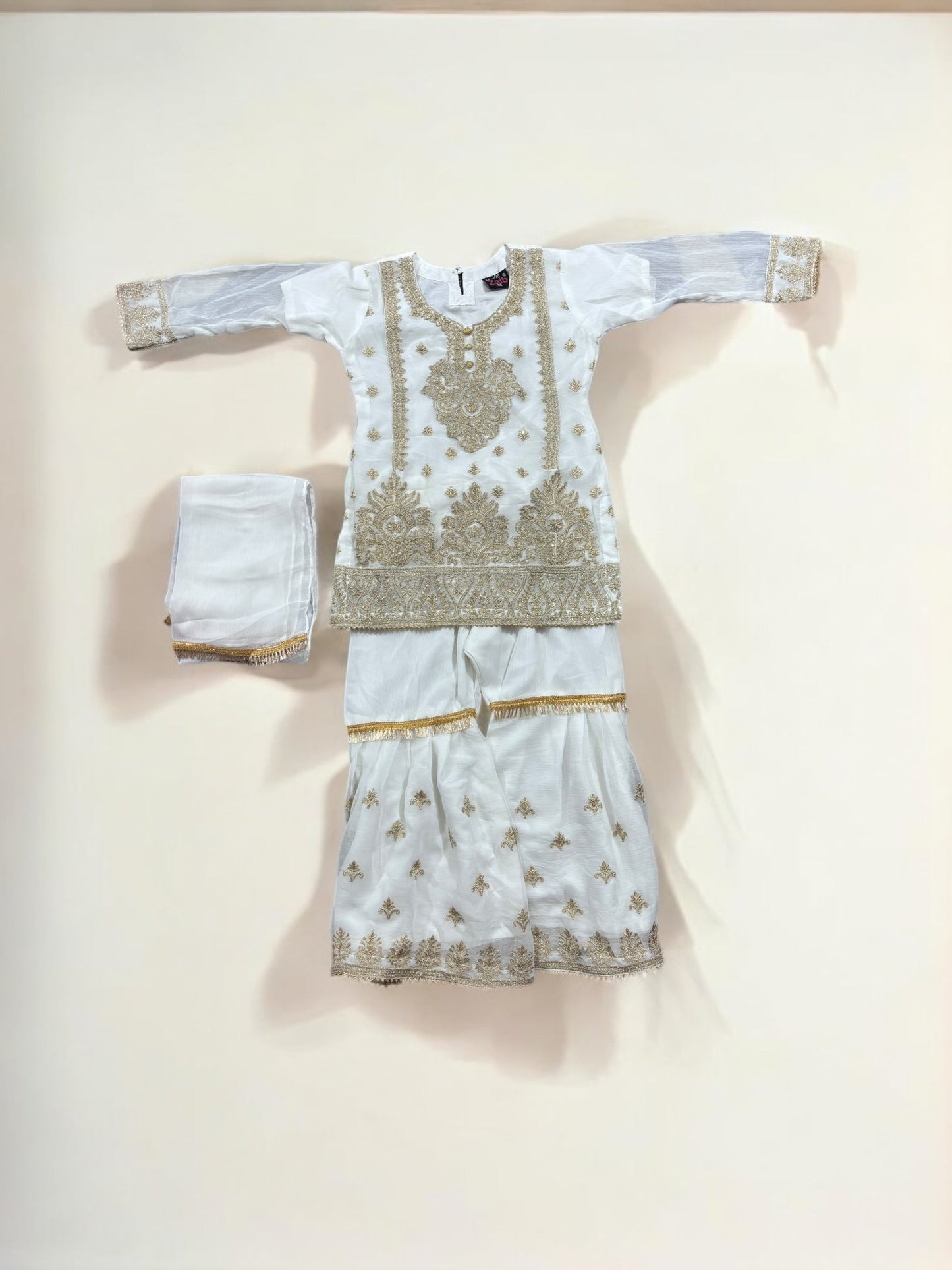 TRADITIONAL DESIGNER SALWAR KAMEEZ FOR LITTLE GIRLS - ELEGANT & STYLISH ETHNIC WEAR- 215