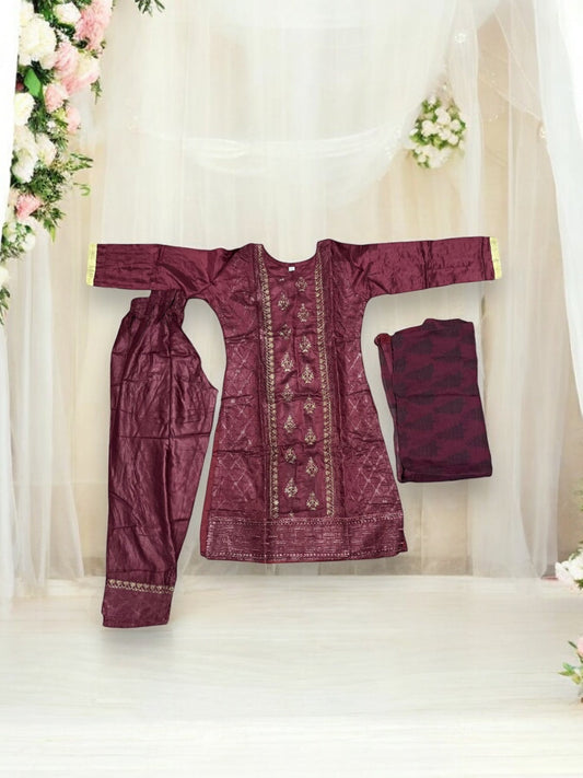 TRADITIONAL  COTTON SALWAR KAMEEZ SET FOR GIRLS - ETHNIC WEAR FOR KIDS- 10