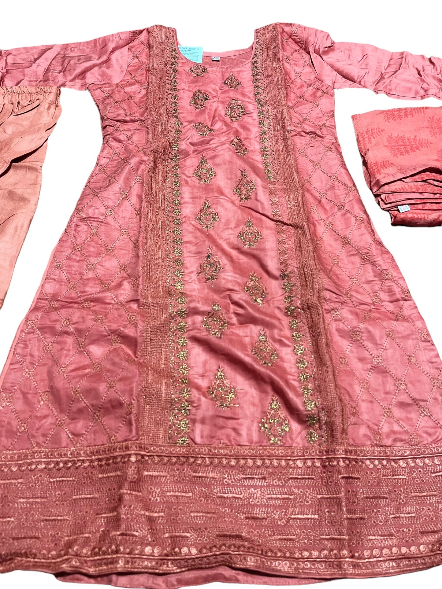 TRADITIONAL  COTTON SALWAR KAMEEZ SET FOR GIRLS - ETHNIC WEAR FOR KIDS- 11