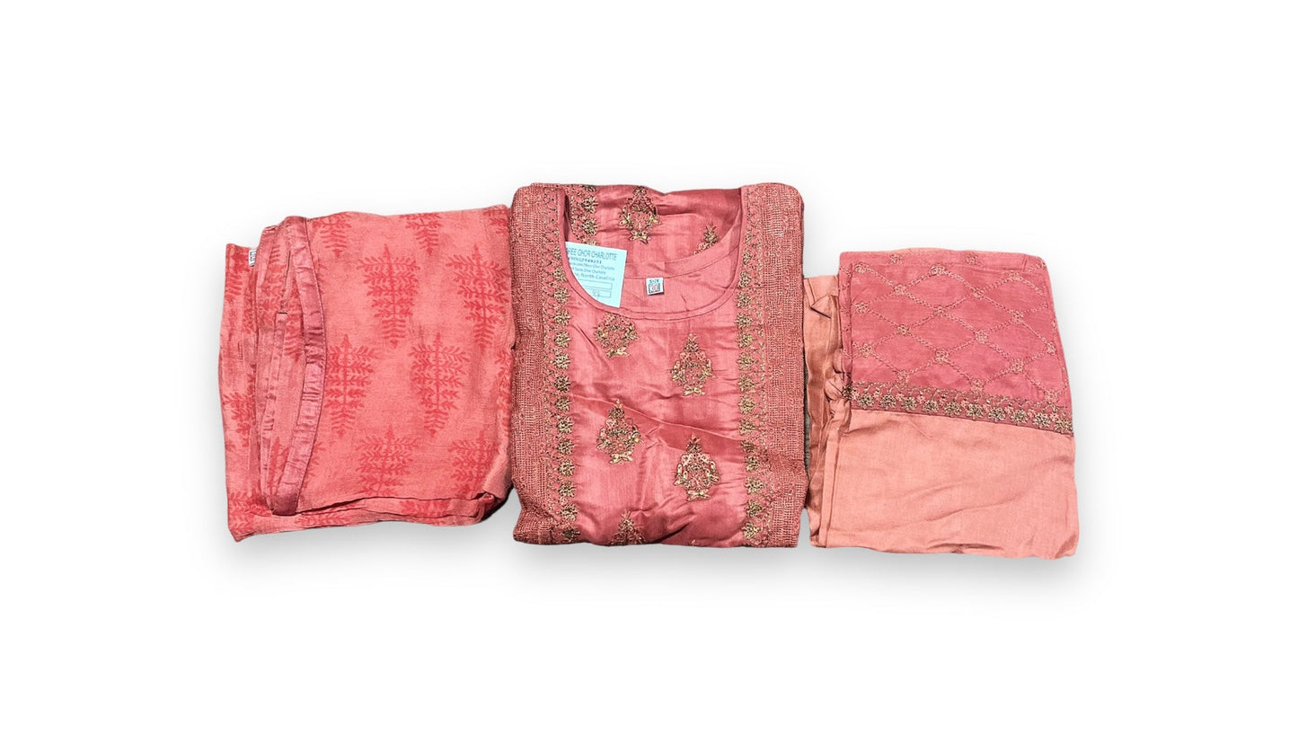 TRADITIONAL  COTTON SALWAR KAMEEZ SET FOR GIRLS - ETHNIC WEAR FOR KIDS- 11