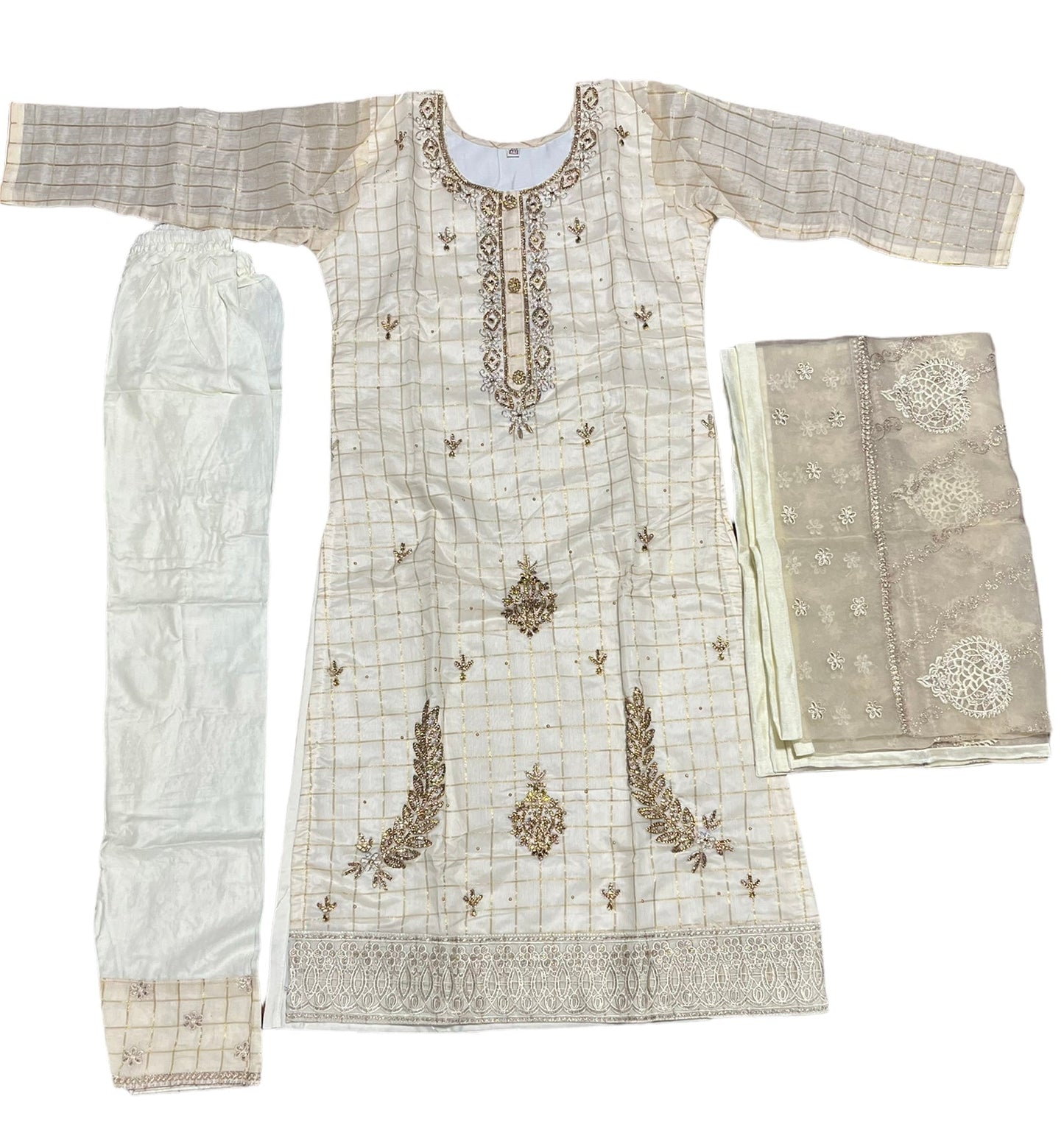 TRADITIONAL  COTTON SALWAR KAMEEZ SET FOR GIRLS - ETHNIC WEAR FOR KIDS- 13