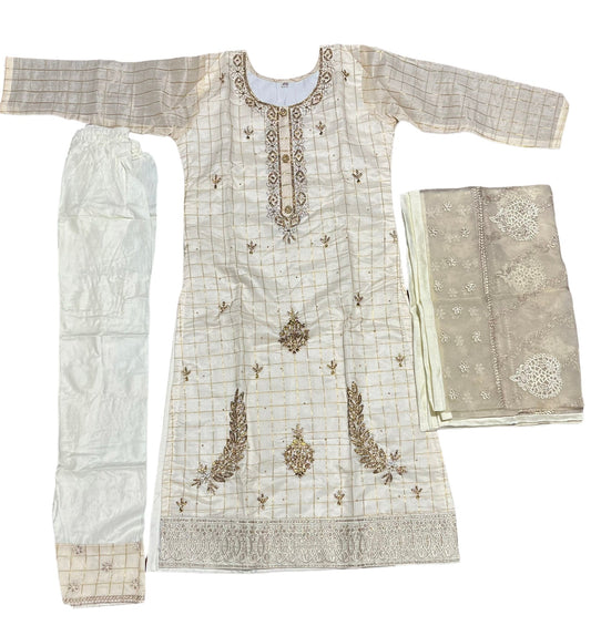 TRADITIONAL  COTTON SALWAR KAMEEZ SET FOR GIRLS - ETHNIC WEAR FOR KIDS- 13