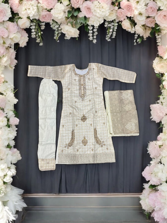 TRADITIONAL  COTTON SALWAR KAMEEZ SET FOR GIRLS - ETHNIC WEAR FOR KIDS- 13