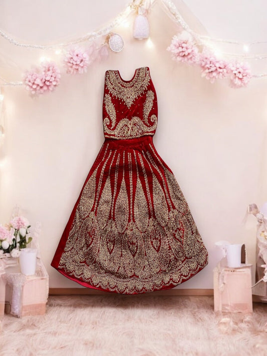 TRADITIONAL GIRLS LEHENGA CHOLI SET – ETHNIC WEAR FOR KIDS-028
