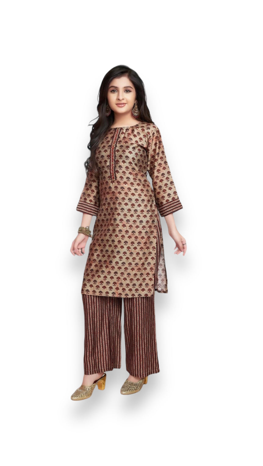 TRADITIONAL SALWAR KAMEEZ FOR GIRLS - ETHNIC WEAR FOR KIDS- 07
