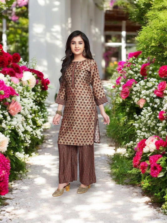 TRADITIONAL SALWAR KAMEEZ FOR GIRLS - ETHNIC WEAR FOR KIDS- 07