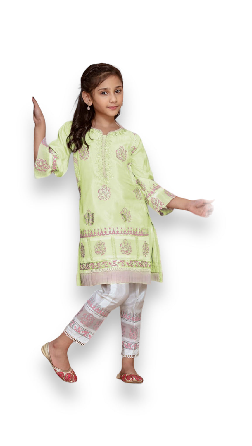 TRADITIONAL GEORGETTE SALWAR KAMEEZ FOR GIRLS - ETHNIC WEAR FOR KIDS- 02