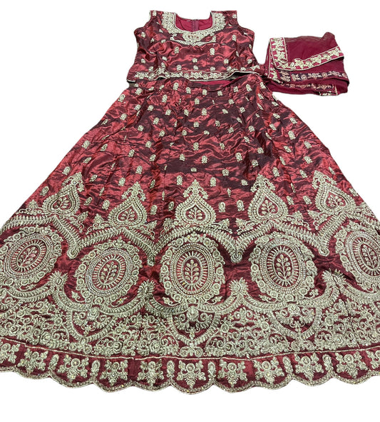 TRADITIONAL GIRLS LEHENGA CHOLI SET – ETHNIC WEAR FOR KIDS-023