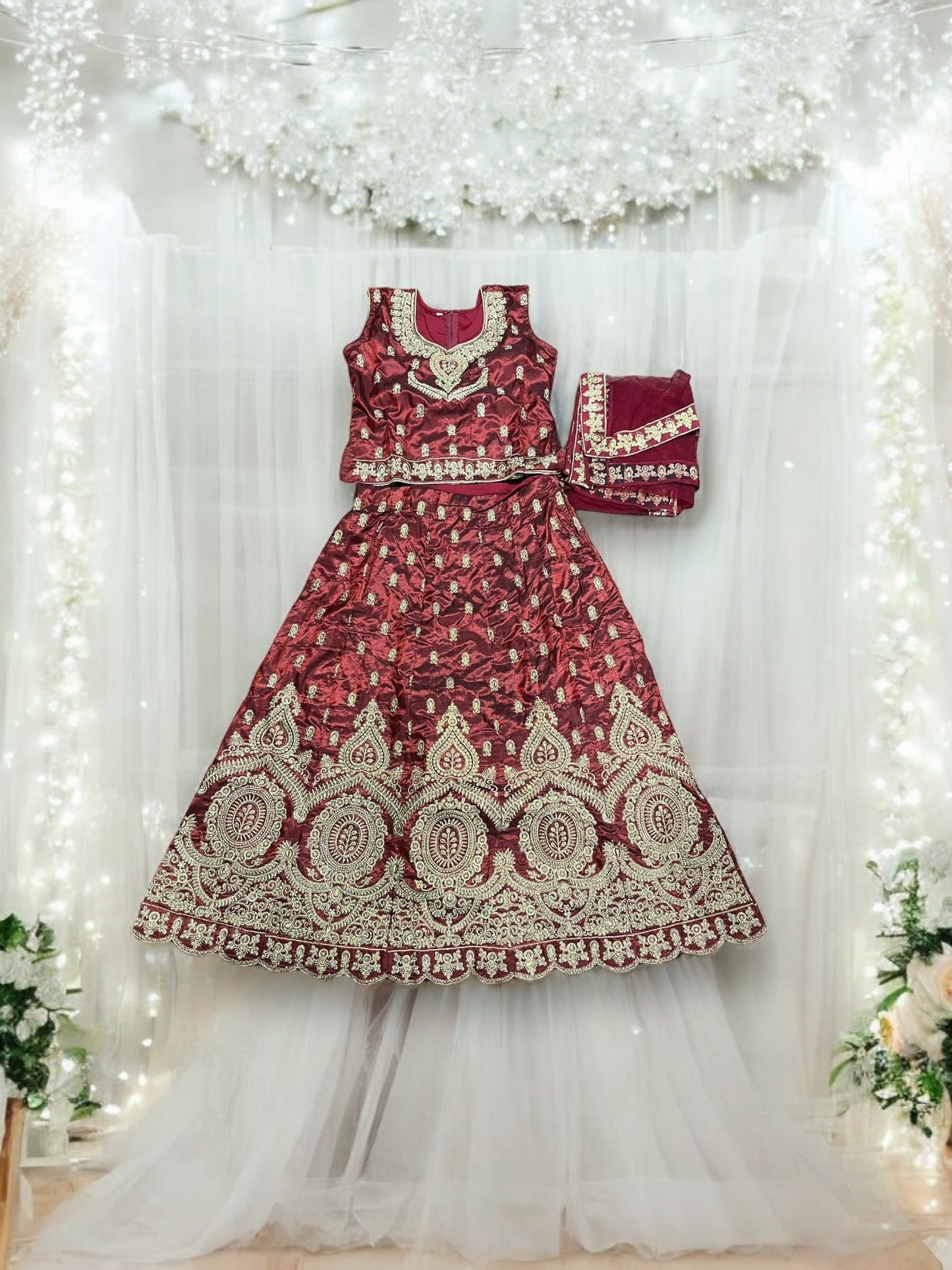 TRADITIONAL GIRLS LEHENGA CHOLI SET – ETHNIC WEAR FOR KIDS-023